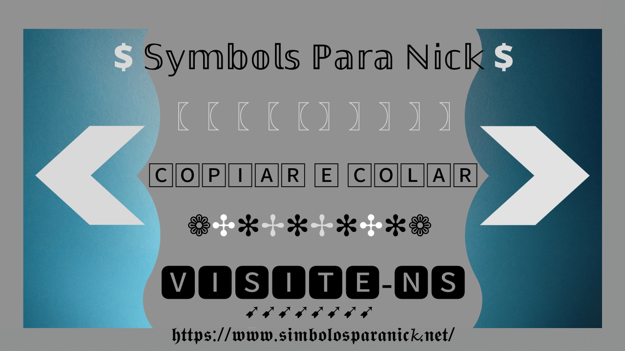 Símbolos para Nick Free Fire꧁ᐈ20♛23꧂